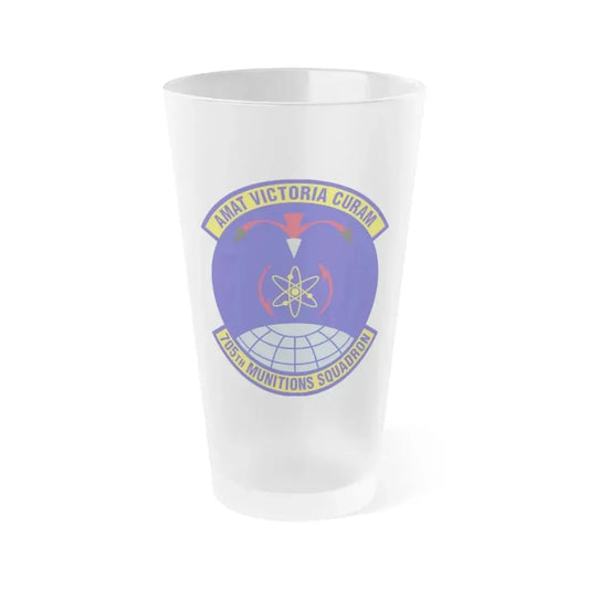 705th Munitions Squadron (U.S. Air Force) Frosted Pint Glass 16oz 16oz Frosted - Go Mug Yourself