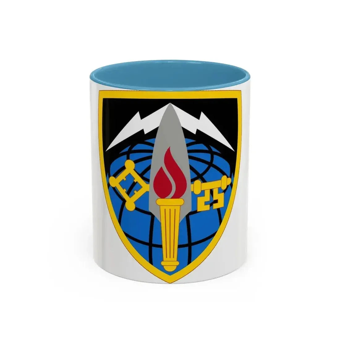 706 Military Intelligence Group (U.S. Army) Accent Coffee Mug 11oz Light Blue - Go Mug Yourself