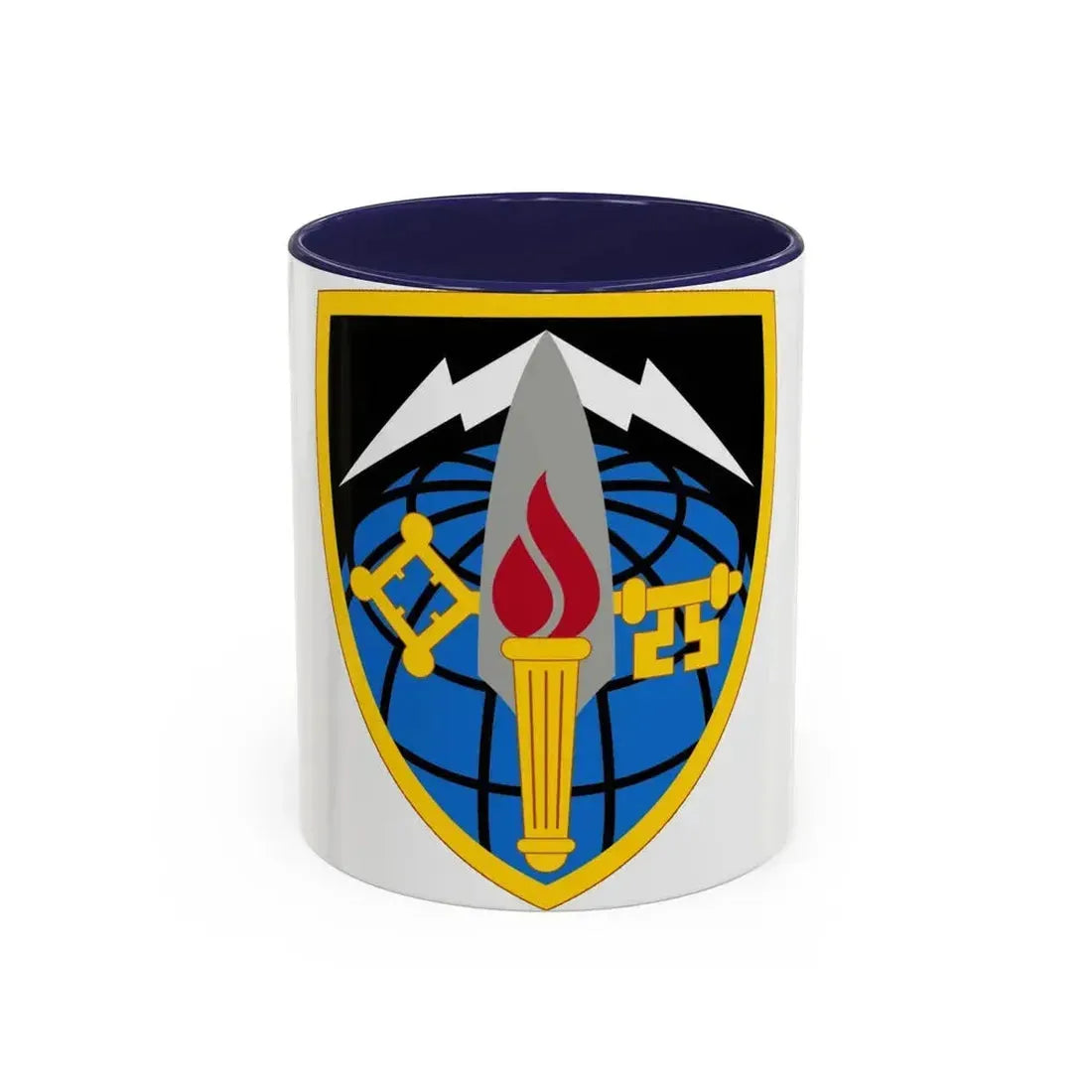706 Military Intelligence Group (U.S. Army) Accent Coffee Mug 11oz Navy - Go Mug Yourself
