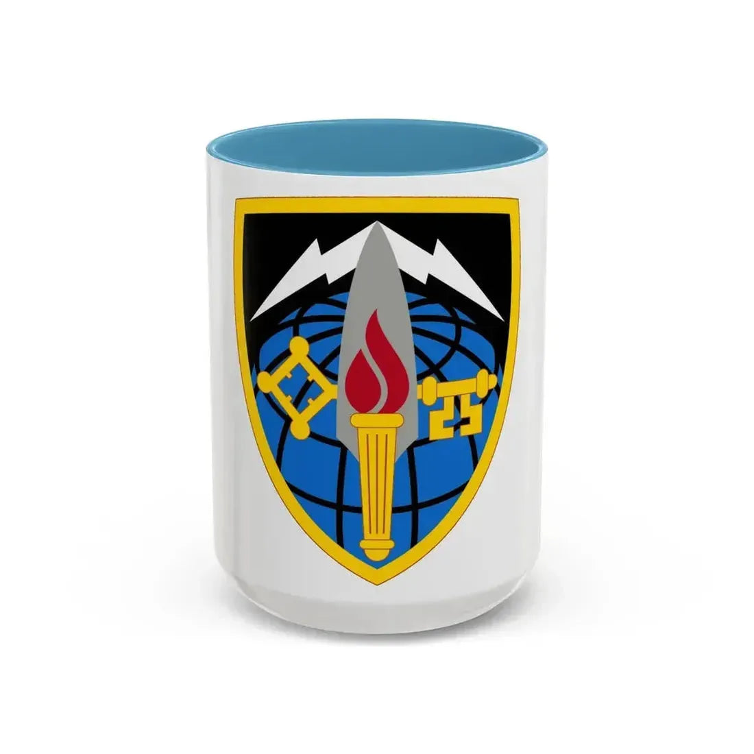 706 Military Intelligence Group (U.S. Army) Accent Coffee Mug 15oz Light Blue - Go Mug Yourself