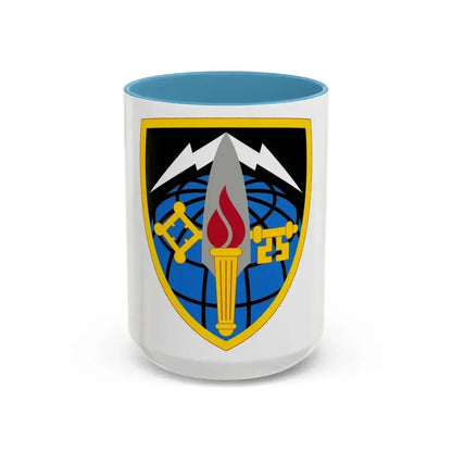 706 Military Intelligence Group (U.S. Army) Accent Coffee Mug 15oz Light Blue - Go Mug Yourself