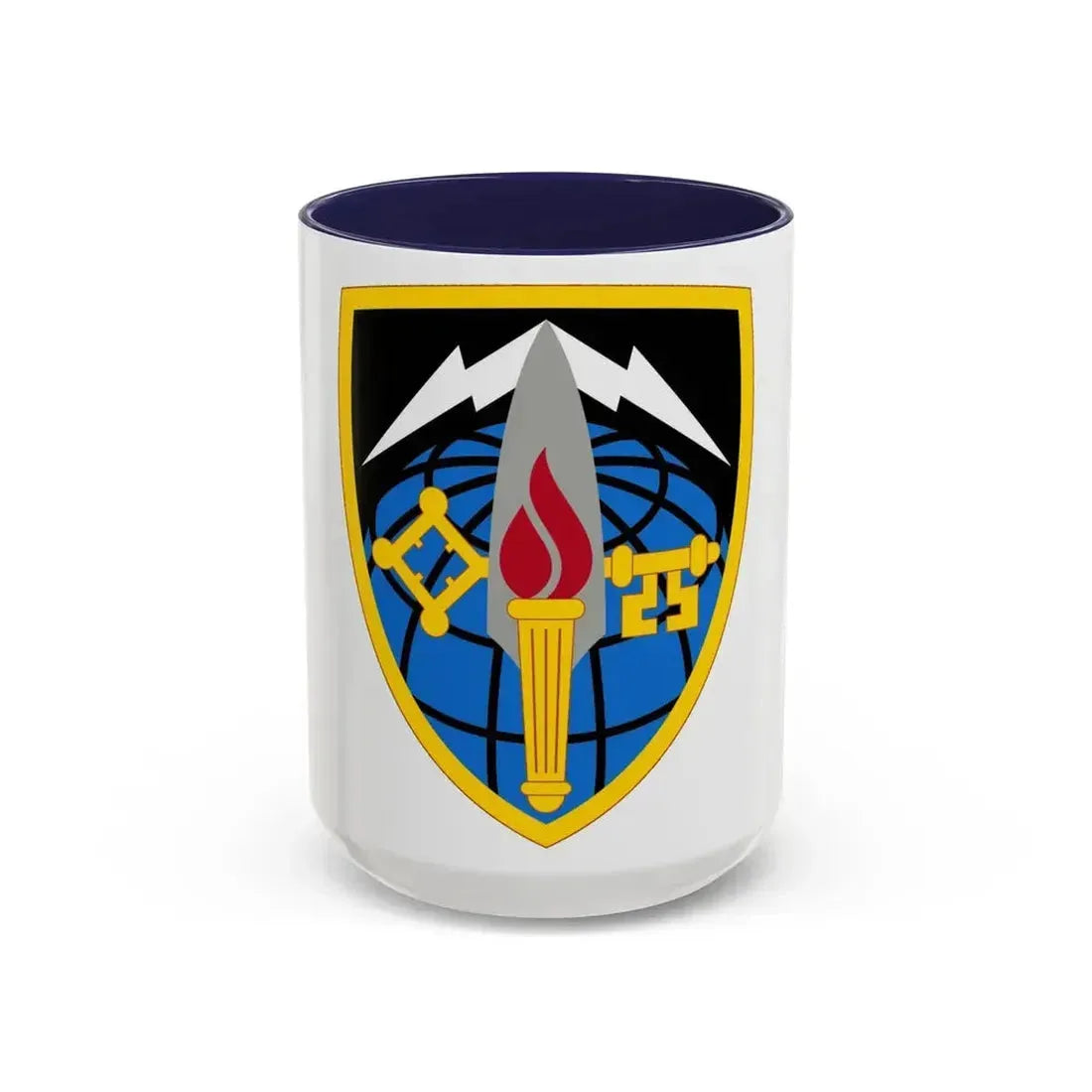 706 Military Intelligence Group (U.S. Army) Accent Coffee Mug 15oz Navy - Go Mug Yourself