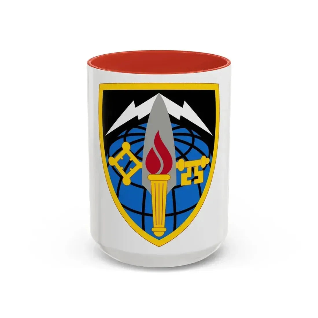 706 Military Intelligence Group (U.S. Army) Accent Coffee Mug 15oz Red - Go Mug Yourself