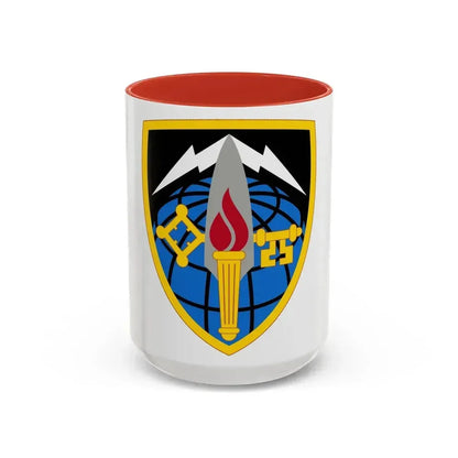 706 Military Intelligence Group (U.S. Army) Accent Coffee Mug 15oz Red - Go Mug Yourself