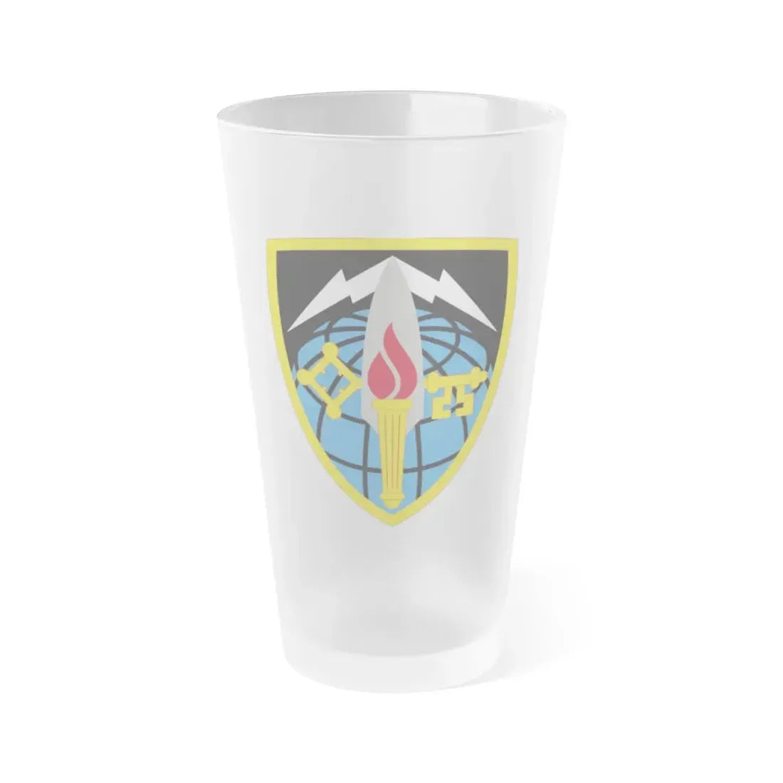 706 Military Intelligence Group (U.S. Army) Frosted Pint Glass 16oz Default Title - Go Mug Yourself