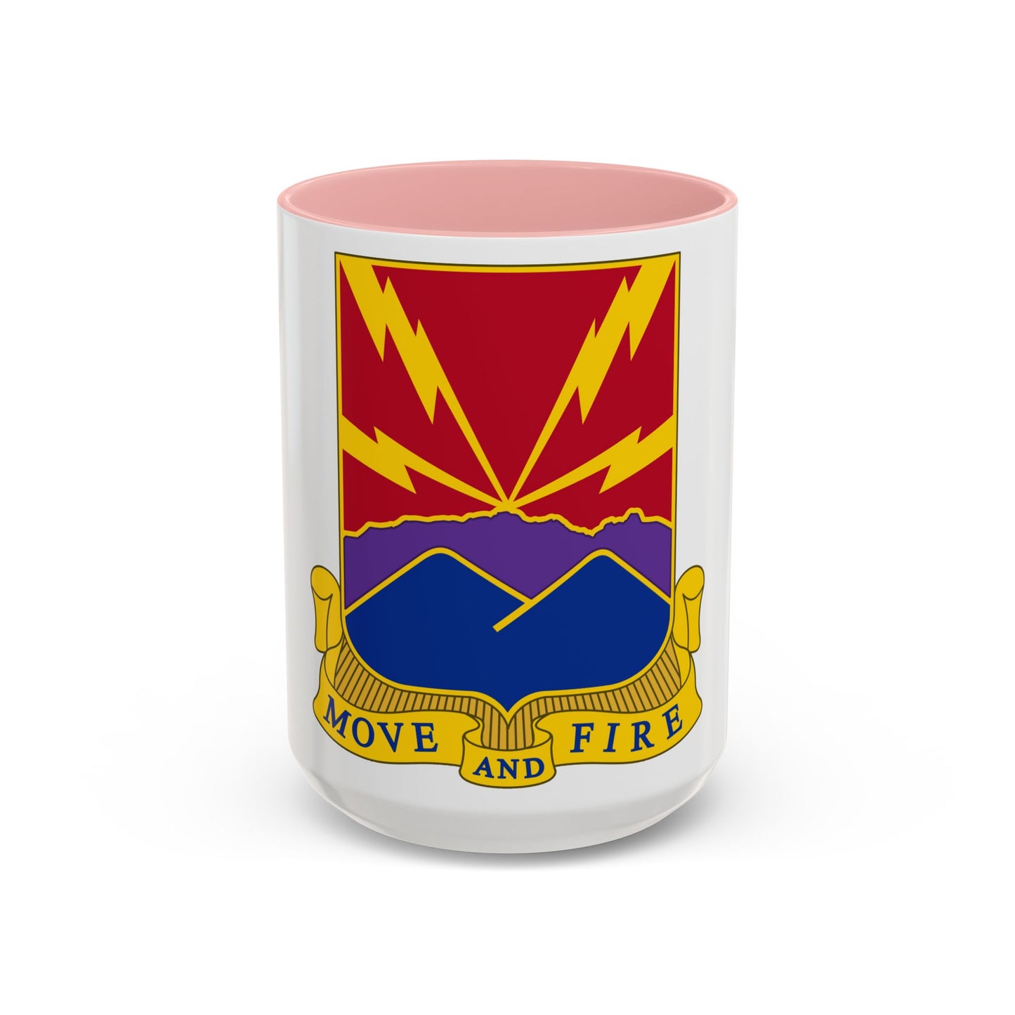 593rd Field Artillery Battalion (U.S. Army) Accent Coffee Mug