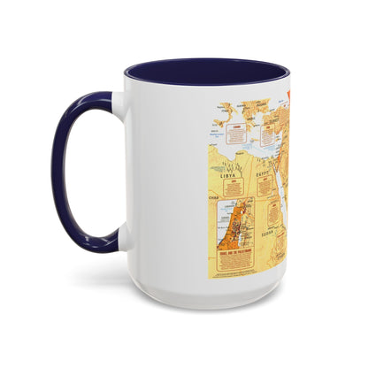 Middle East in Turmoil (1980) (Map) Accent Coffee Mug