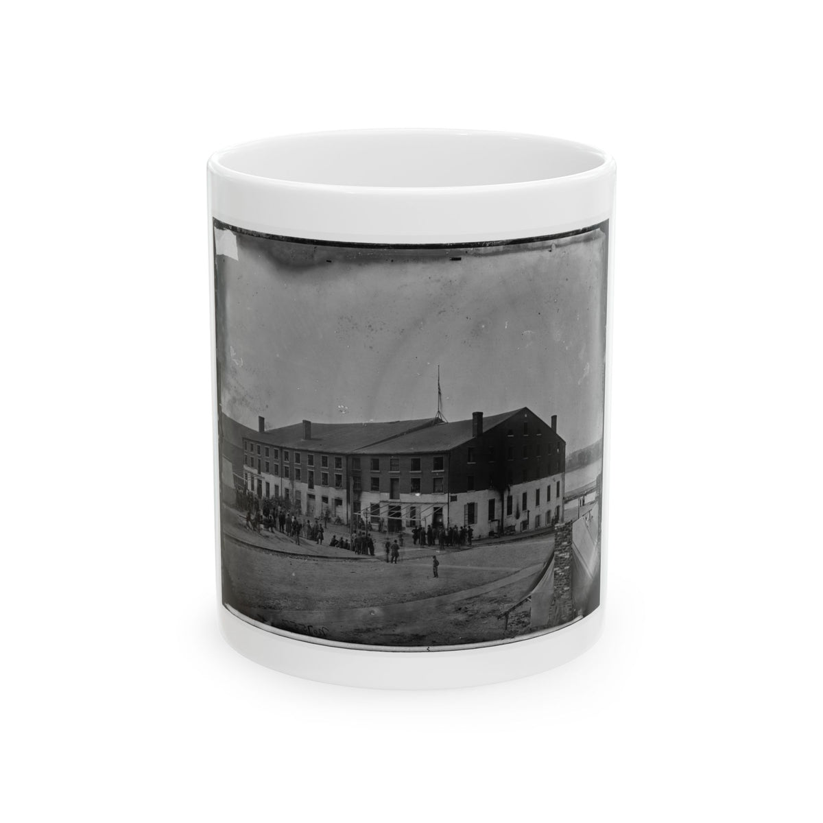 Richmond, Va. Front And Side View Of Libby Prison (U.S. Civil War) White Coffee Mug