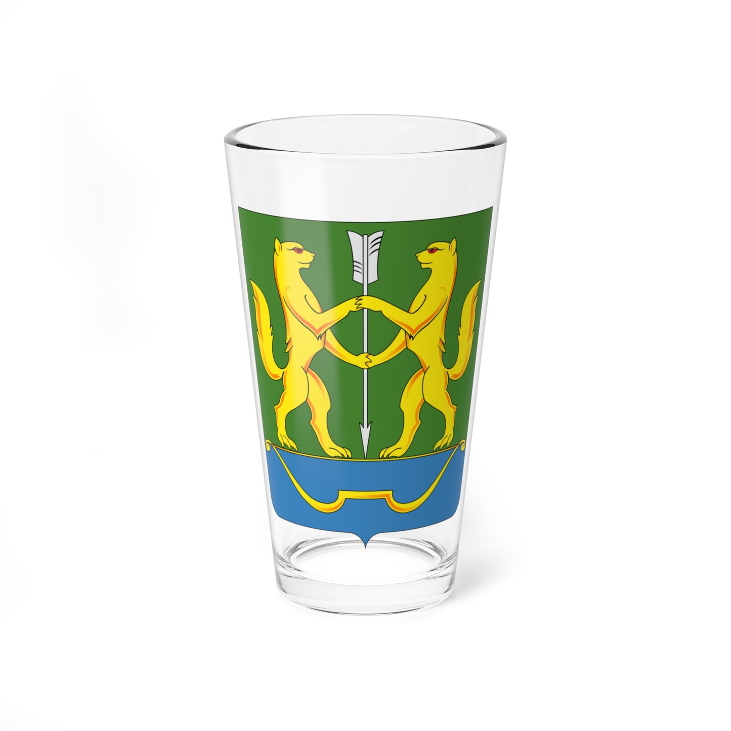 Coat of arms of Yeniseysk (Russia) (Coat of Arms) Pint Glass 16oz