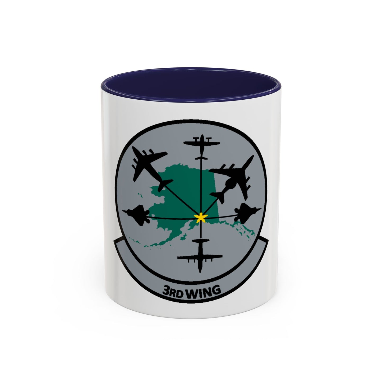 3rd Wing v2 (U.S. Air Force) Accent Coffee Mug