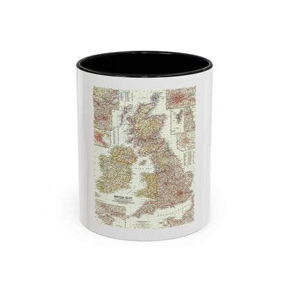 British Isles (1958) (Map) Accent Coffee Mug