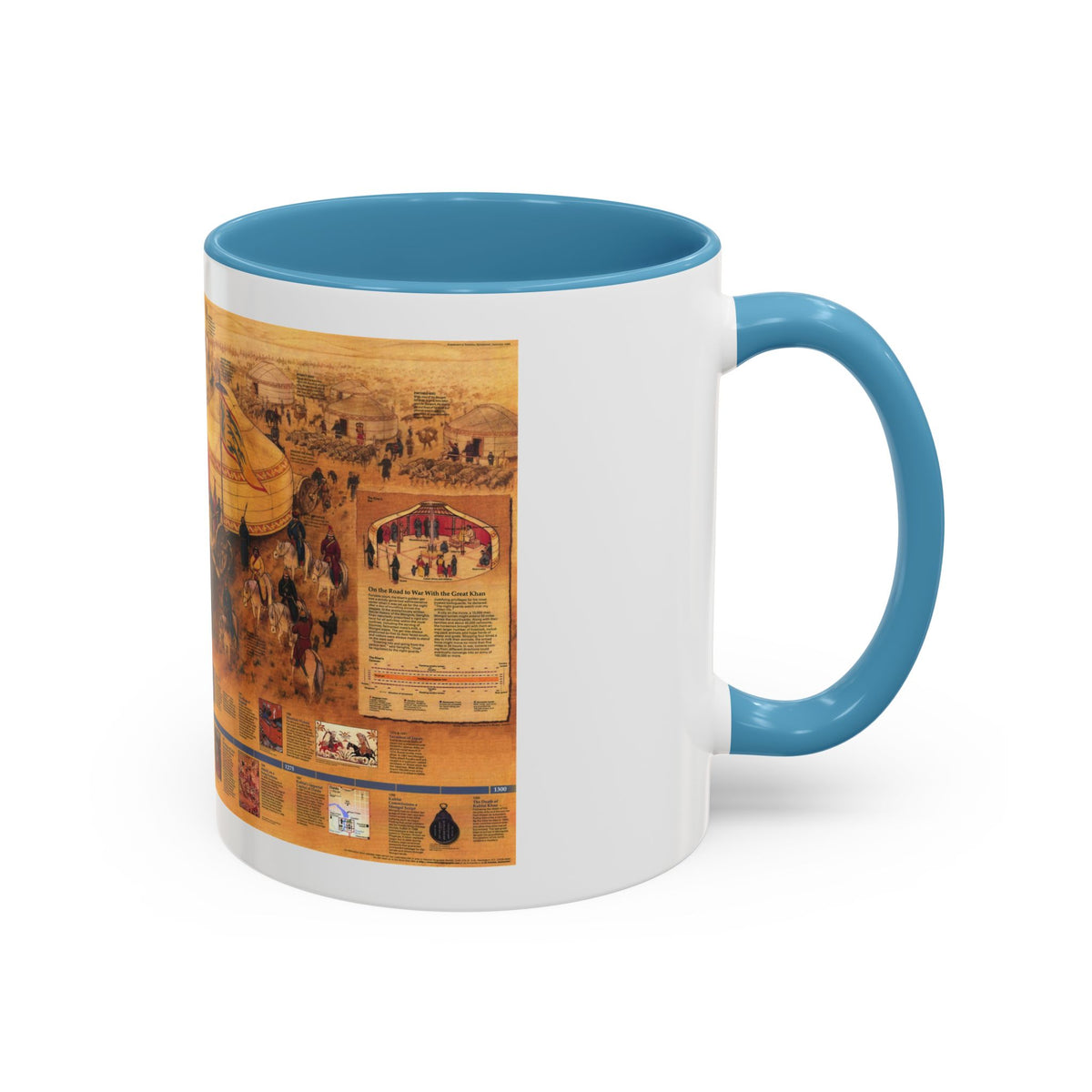 Mongols, The (1996) (Map) Accent Coffee Mug