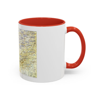 USA - Ohio Valley 1 (1985) (Map) Accent Coffee Mug