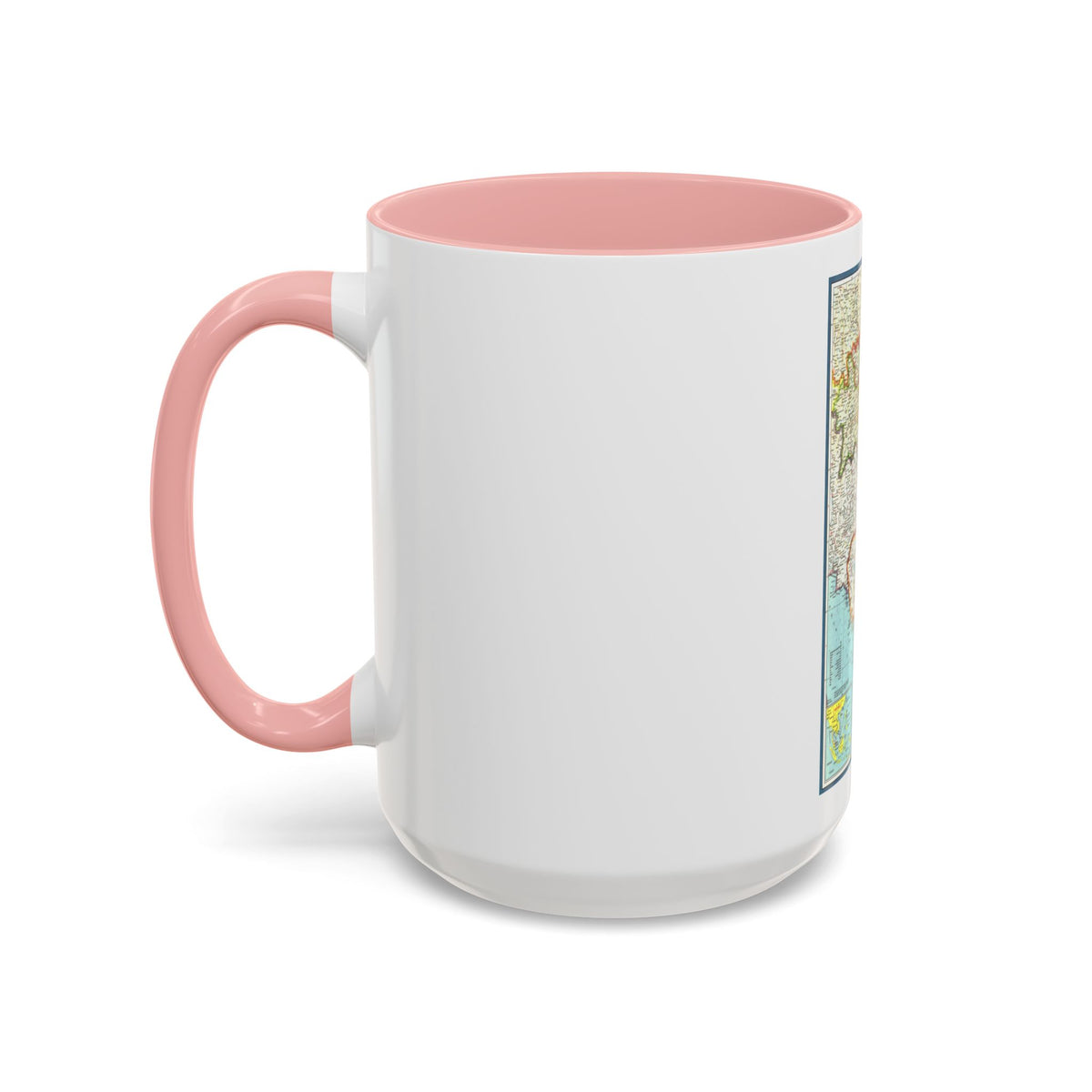 Asia - Viet Nam, Cambodia, Laos (1965) (Map) Accent Coffee Mug