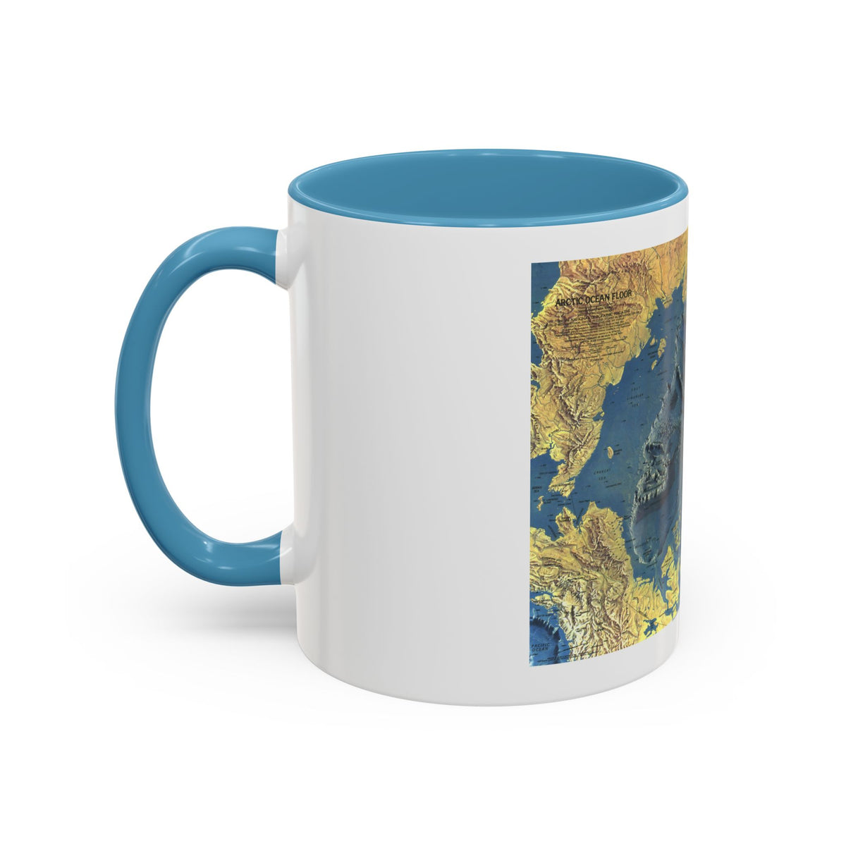 Arctic Ocean Floor (1971) (Map) Accent Coffee Mug