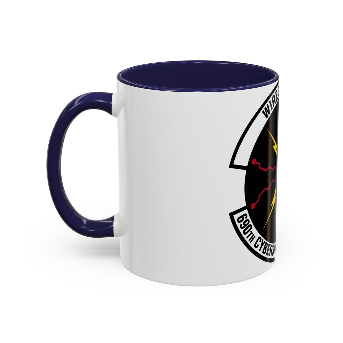 690 Cyberspace Operations Squadron AFSPC (U.S. Air Force) Accent Coffee Mug