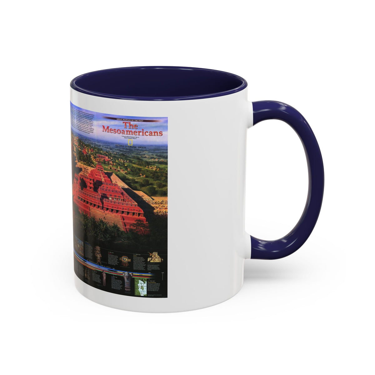 North America - The Mesoamericans (1997) (Map) Accent Coffee Mug