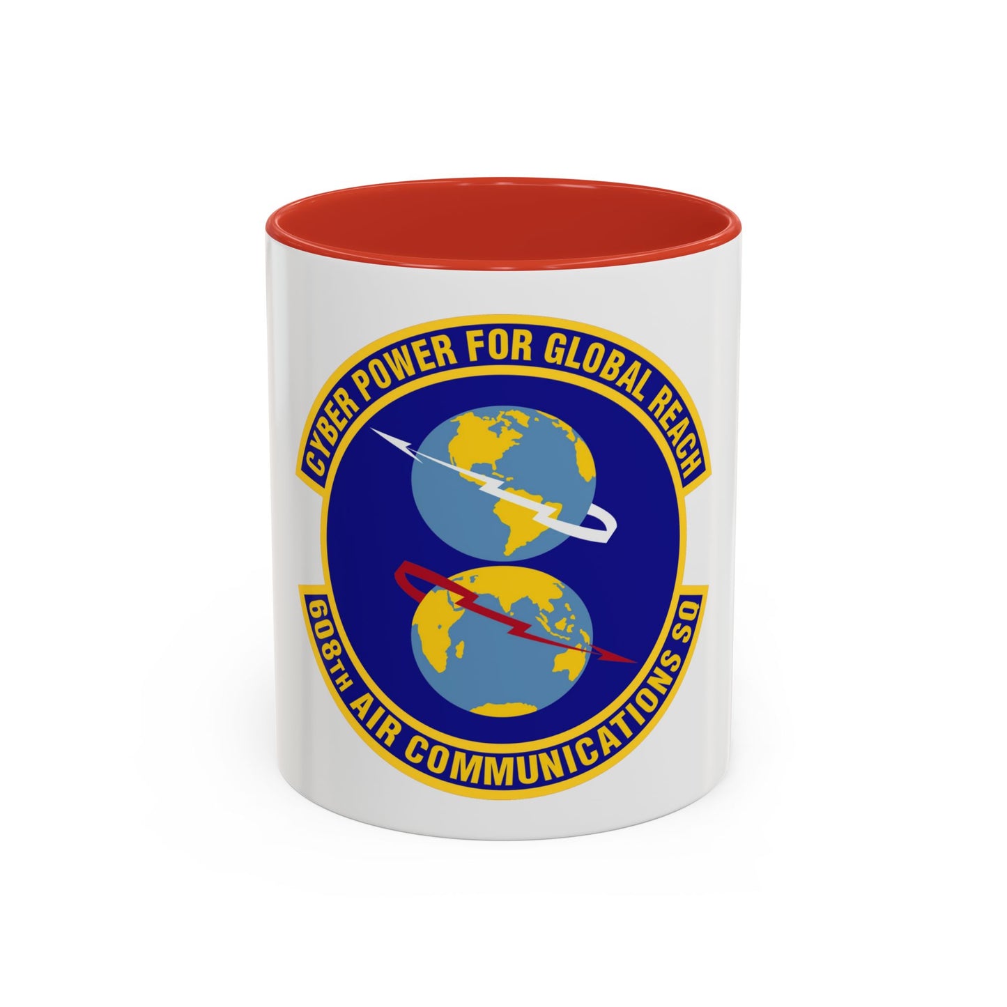 608th Air Communications Squadron (U.S. Air Force) Accent Coffee Mug