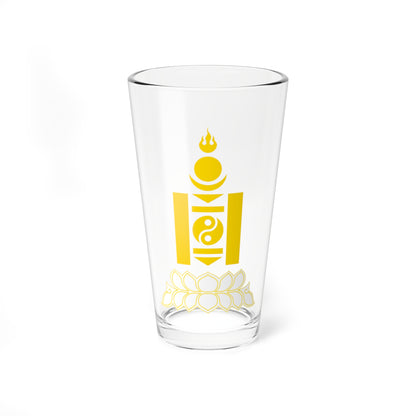 Emblem of the State Great Khural of Mongolia (Mongolia) (Coat of Arms) Pint Glass 16oz