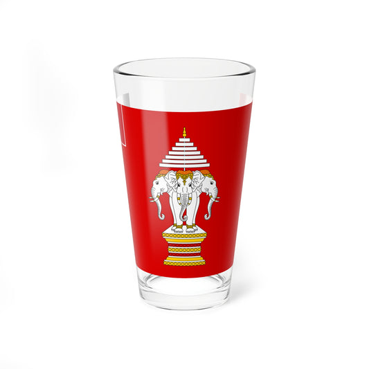 Flag of the Kingdom of Luang Phrabang 1893 - 1946 (France) Pint Glass 16oz