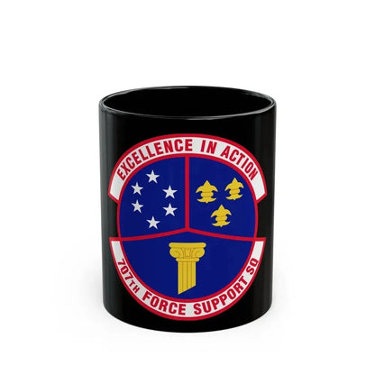 707 Force Support Squadron AFISRA (U.S. Air Force) Black Coffee Mug 11oz - Go Mug Yourself