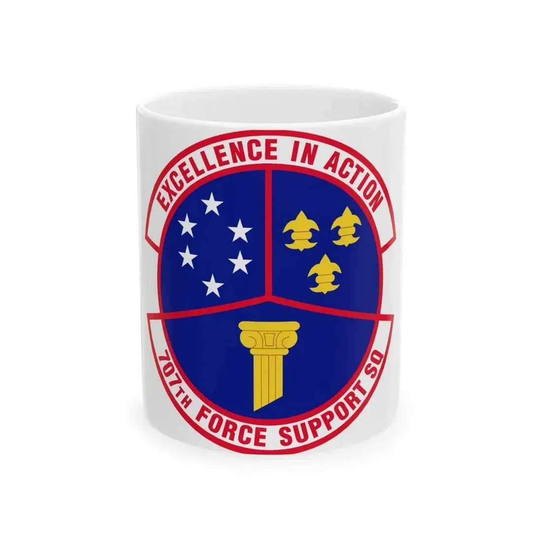 707 Force Support Squadron AFISRA (U.S. Air Force) White Coffee Mug 11oz - Go Mug Yourself