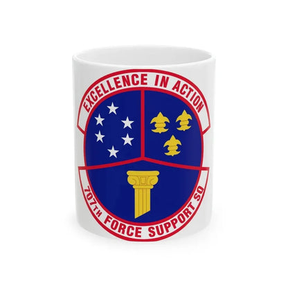 707 Force Support Squadron AFISRA (U.S. Air Force) White Coffee Mug 11oz - Go Mug Yourself