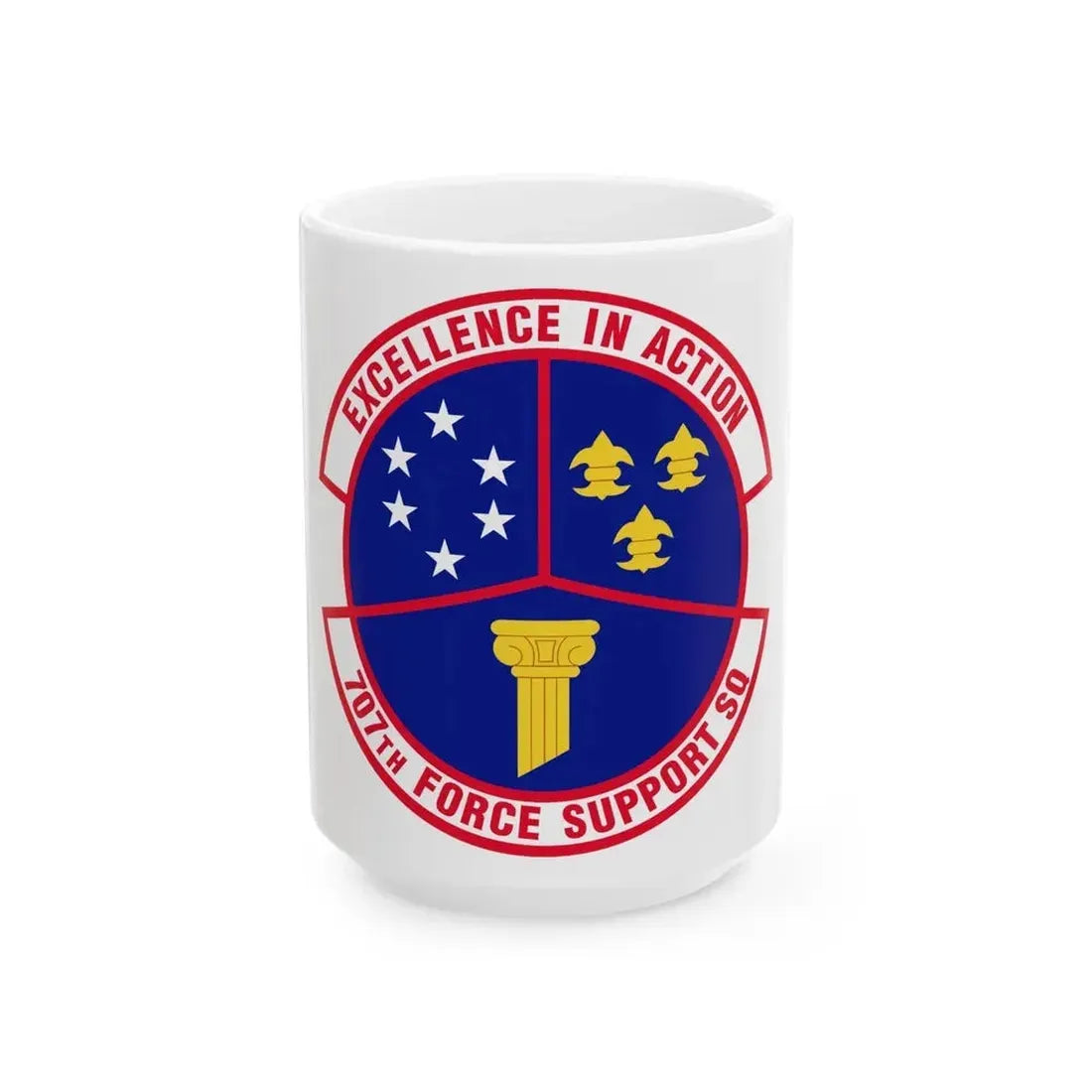 707 Force Support Squadron AFISRA (U.S. Air Force) White Coffee Mug 15oz - Go Mug Yourself