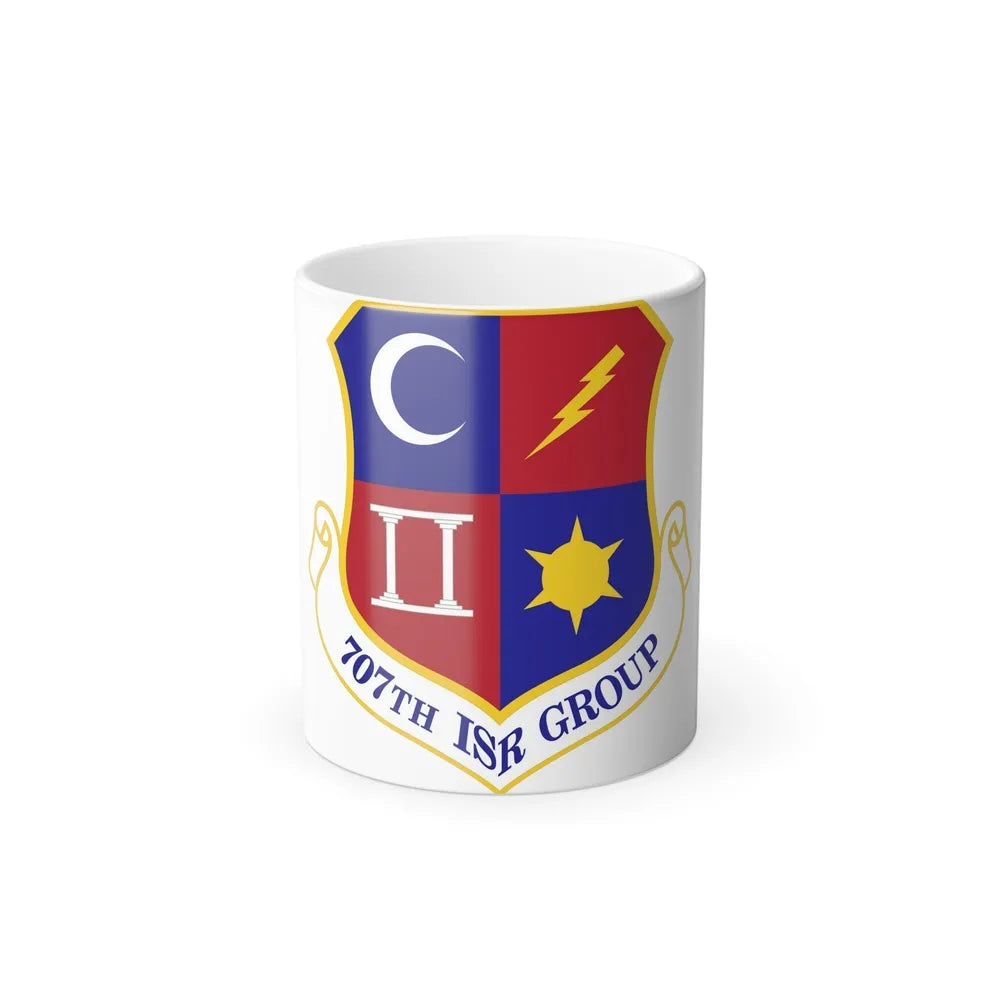 707 Intelligence Surveillance and Reconnaissance Group AFISRA (U.S. Air Force) Color Changing Coffee Mug-11oz-Go Mug Yourself