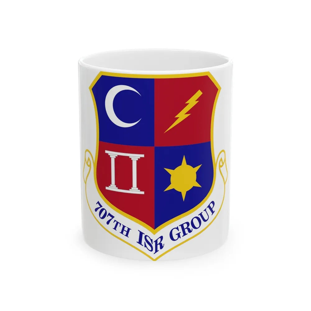 707 Intelligence Surveillance and Reconnaissance Group AFISRA (U.S. Air Force) White Coffee Mug-11oz-Go Mug Yourself