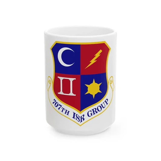 707 Intelligence Surveillance and Reconnaissance Group AFISRA (U.S. Air Force) White Coffee Mug 15oz - Go Mug Yourself