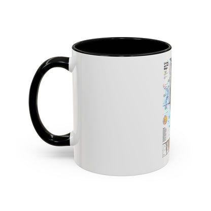 North Amerca - Living on the Edge (1995) (Map) Accent Coffee Mug
