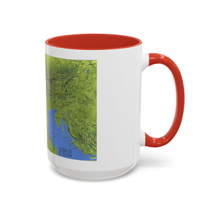 Alps, The (1985) (Map) Accent Coffee Mug