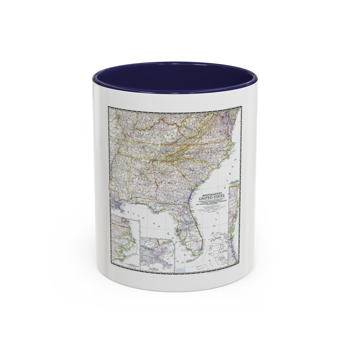USA - Southeastern (1947) (Map) Accent Coffee Mug