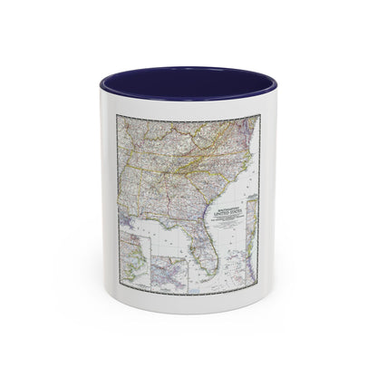 USA - Southeastern (1947) (Map) Accent Coffee Mug
