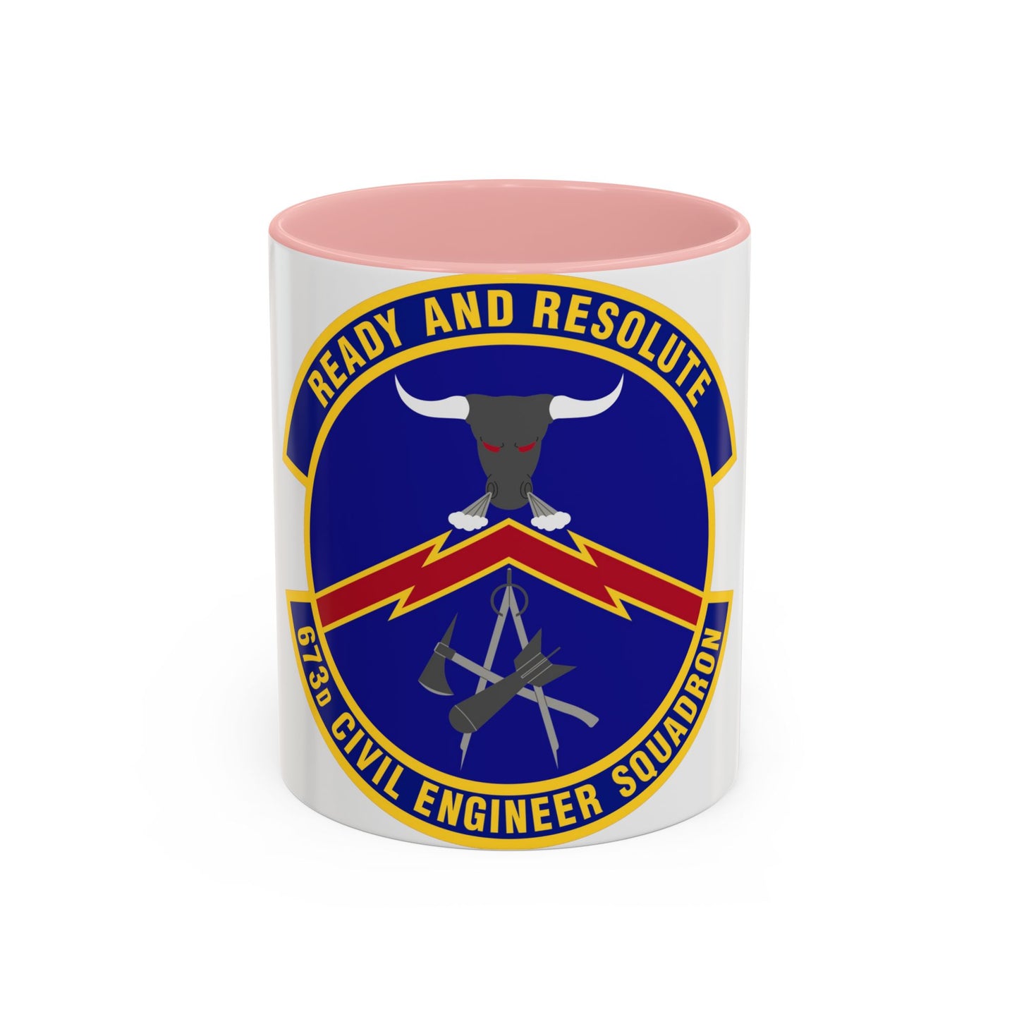 673d Civil Engineer Squadron (U.S. Air Force) Accent Coffee Mug