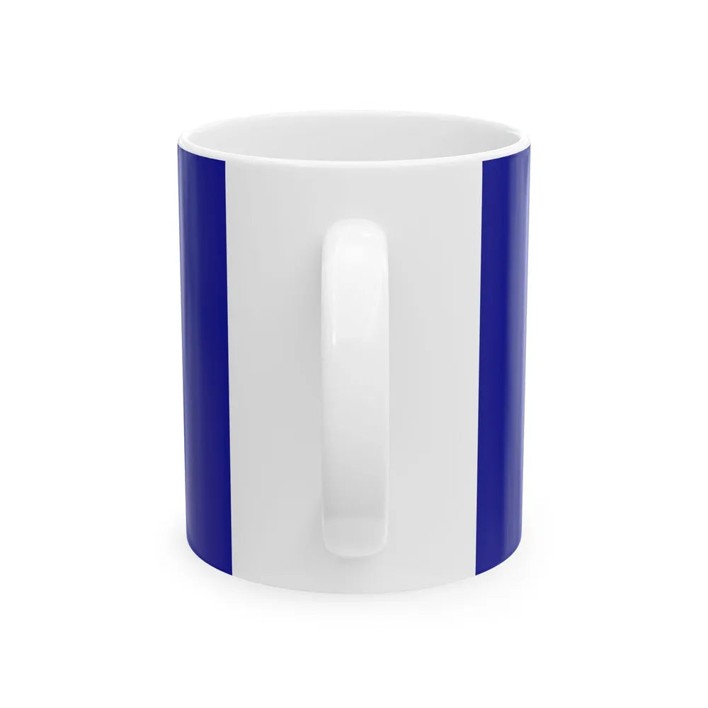 Flag of Tuzla Canton Bosnia and Herzegovina - White Coffee Mug-Go Mug Yourself