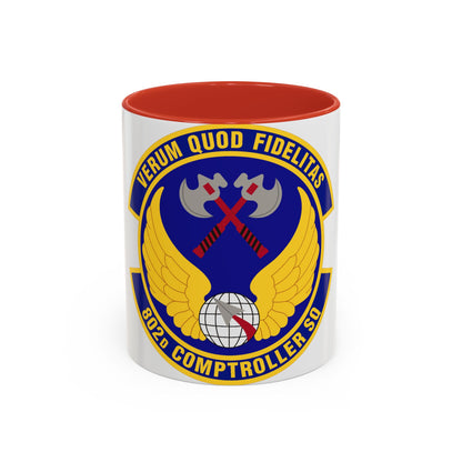 802d Comptroller Squadron (U.S. Air Force) Accent Coffee Mug