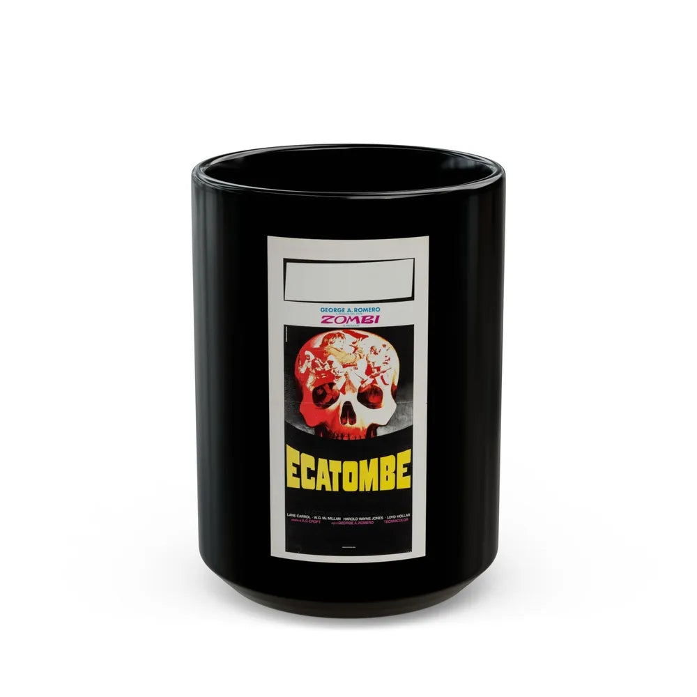 DAWN OF THE DEAD (ITALIAN) 2 1978 Movie Poster - Black Coffee Mug-15oz-Go Mug Yourself