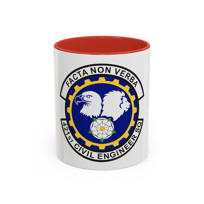 421st Civil Engineer Squadron (U.S. Air Force) Accent Coffee Mug
