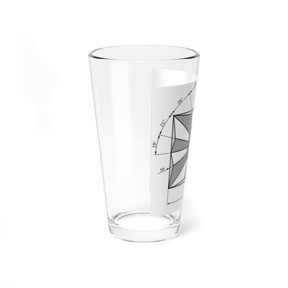 Flag of JSDF Construction sheet (Japan) Pint Glass 16oz