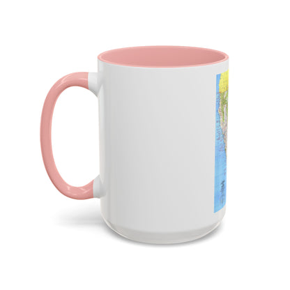 USA - California and Nevada 1 (1974) (Map) Accent Coffee Mug