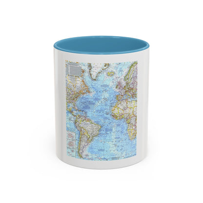 Atlantic Ocean (1968) (Map) Accent Coffee Mug