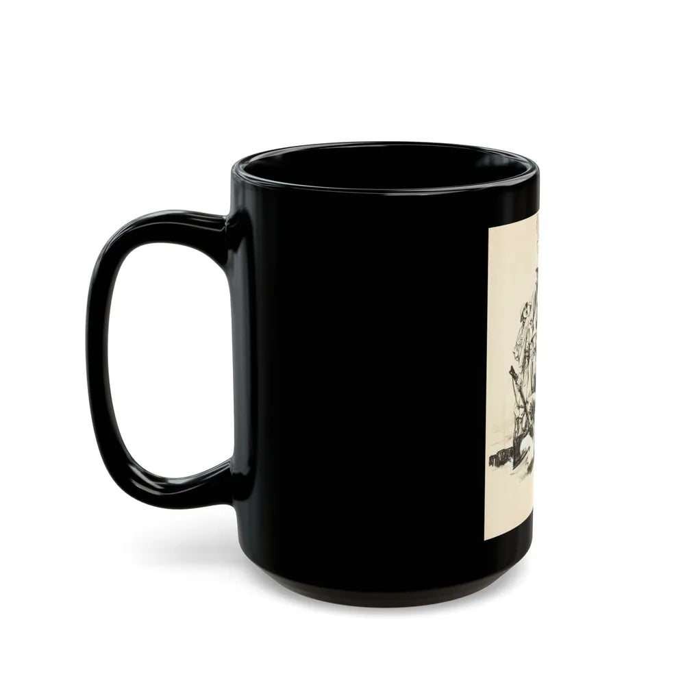 Blue Book Magazine Story Illustration - Black Coffee Mug-Go Mug Yourself