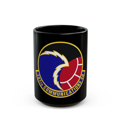 707th Communications Squadron (U.S. Air Force) Black Coffee Mug-15oz-Go Mug Yourself