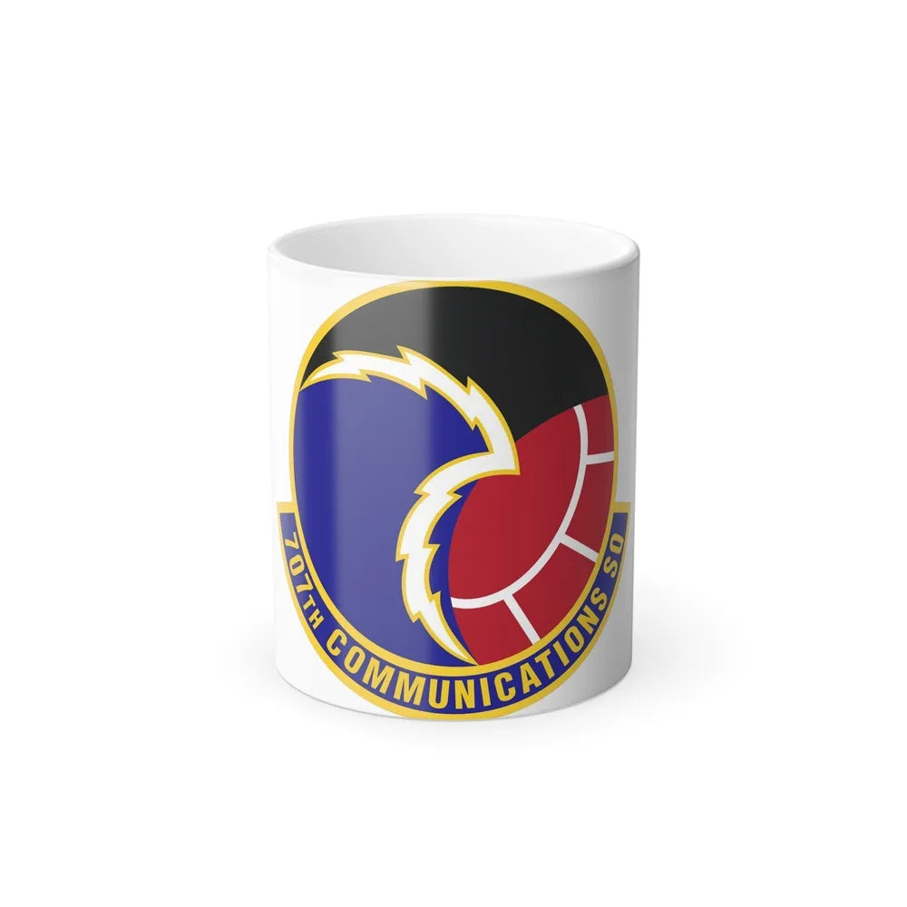 707th Communications Squadron (U.S. Air Force) Color Changing Coffee Mug-11oz-Go Mug Yourself
