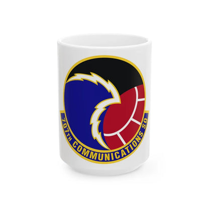 707th Communications Squadron (U.S. Air Force) White Coffee Mug-15oz-Go Mug Yourself