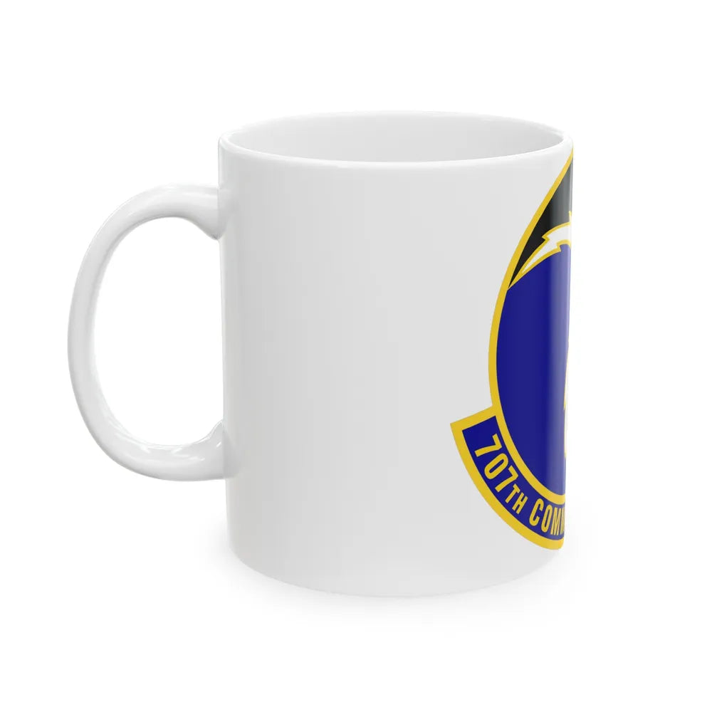 707th Communications Squadron (U.S. Air Force) White Coffee Mug-Go Mug Yourself