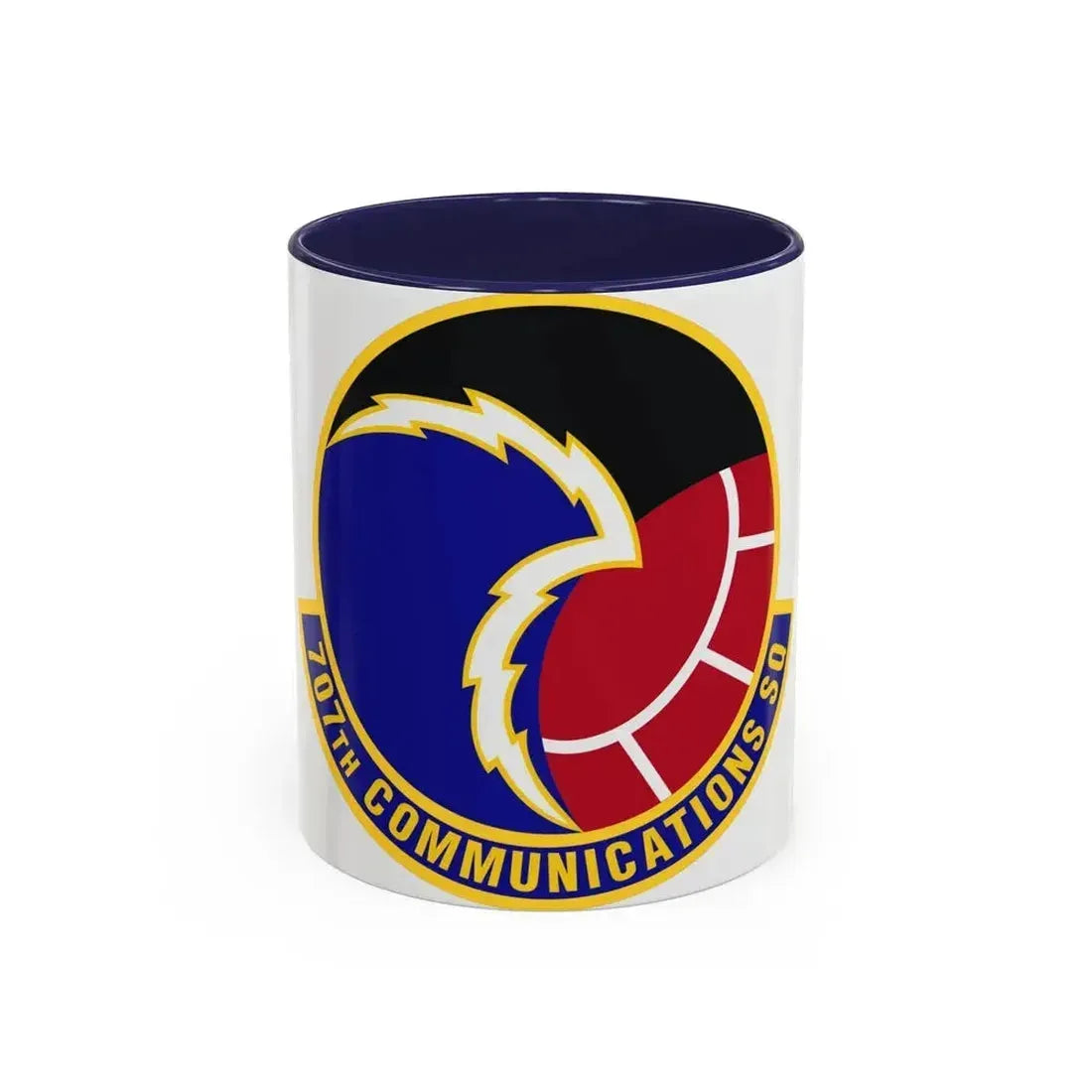 707th Communications Squadron (U.S. Air Force) Accent Coffee Mug 11oz Navy - Go Mug Yourself