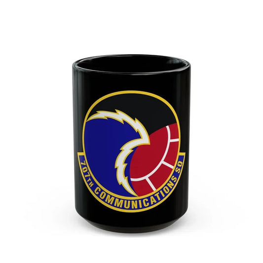 707th Communications Squadron (U.S. Air Force) Black Coffee Mug 15oz - Go Mug Yourself